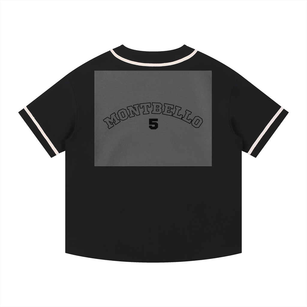 Contrast Piped Button-Up Jersey