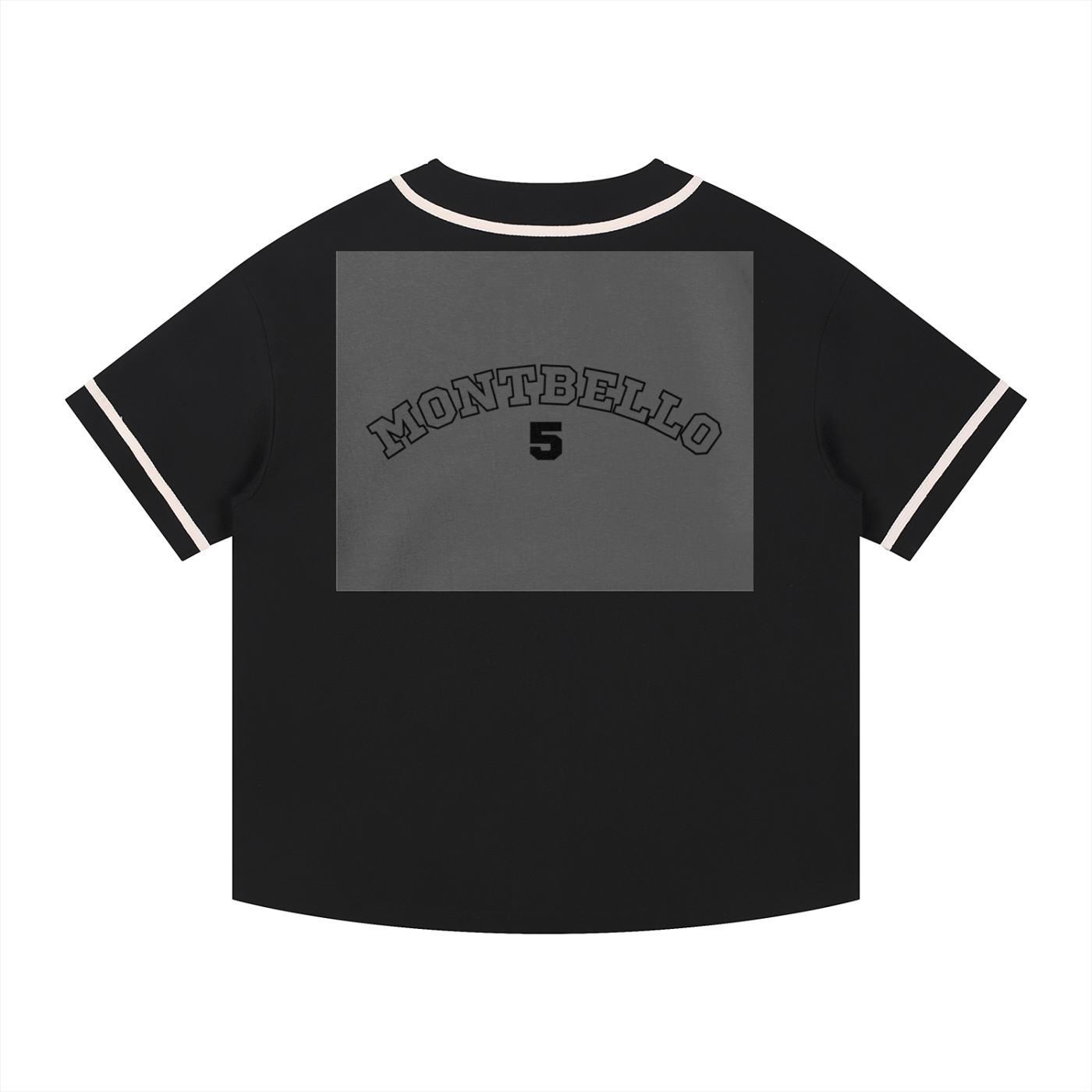 Contrast Piped Button-Up Jersey