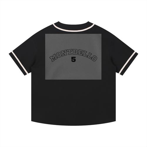 Contrast Piped Button-Up Jersey