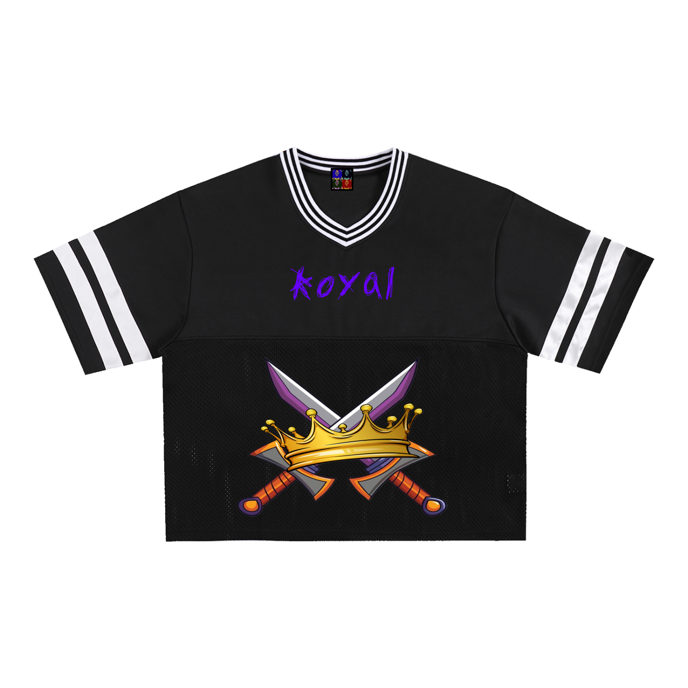 Taped Mesh Boxy T-Shirt