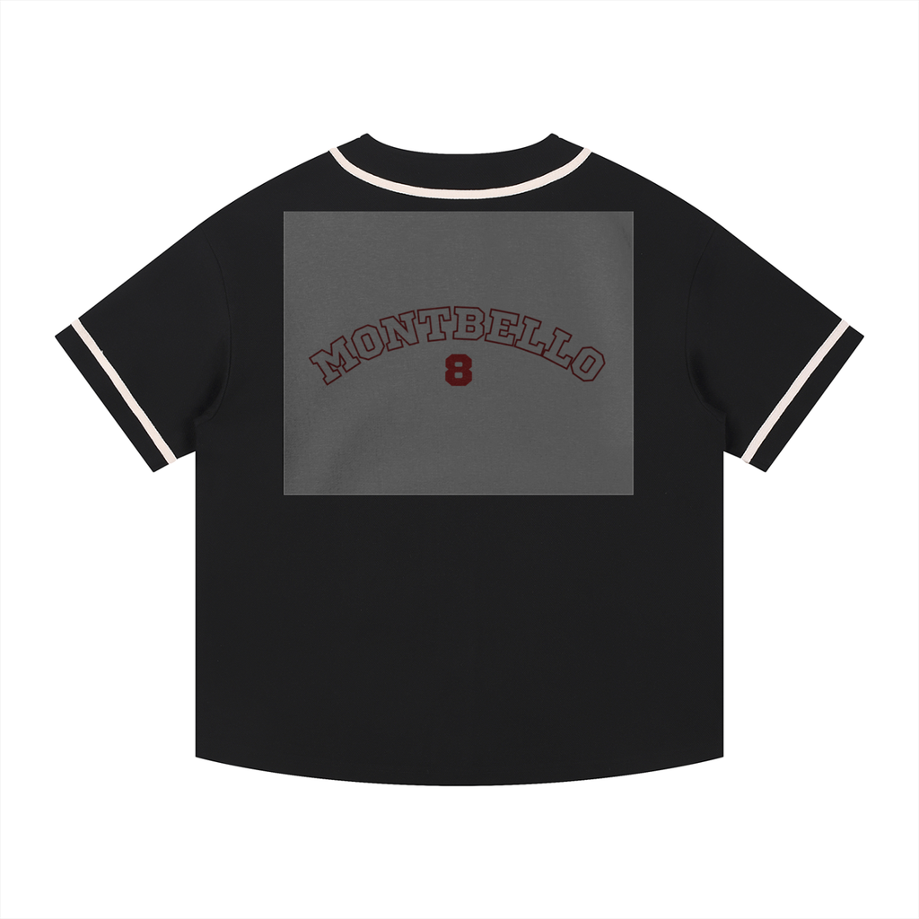 Contrast Piped Button-Up Jersey