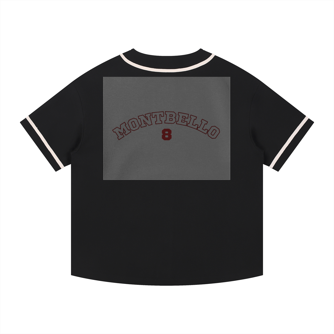 Contrast Piped Button-Up Jersey