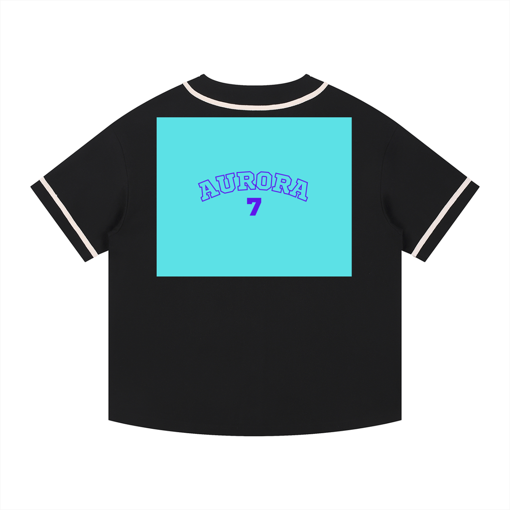 Contrast Piped Button-Up Jersey