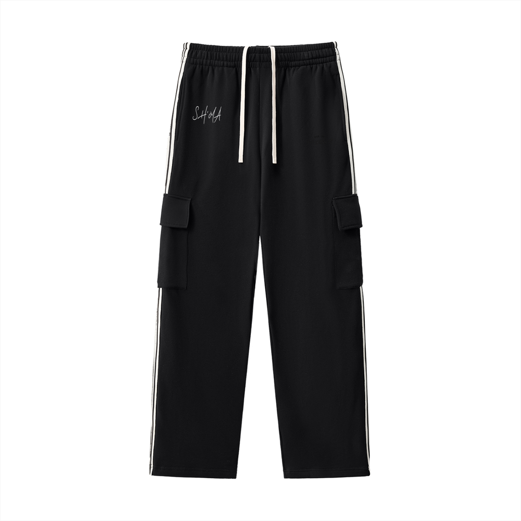 Side Stripe Straight-Leg Pants