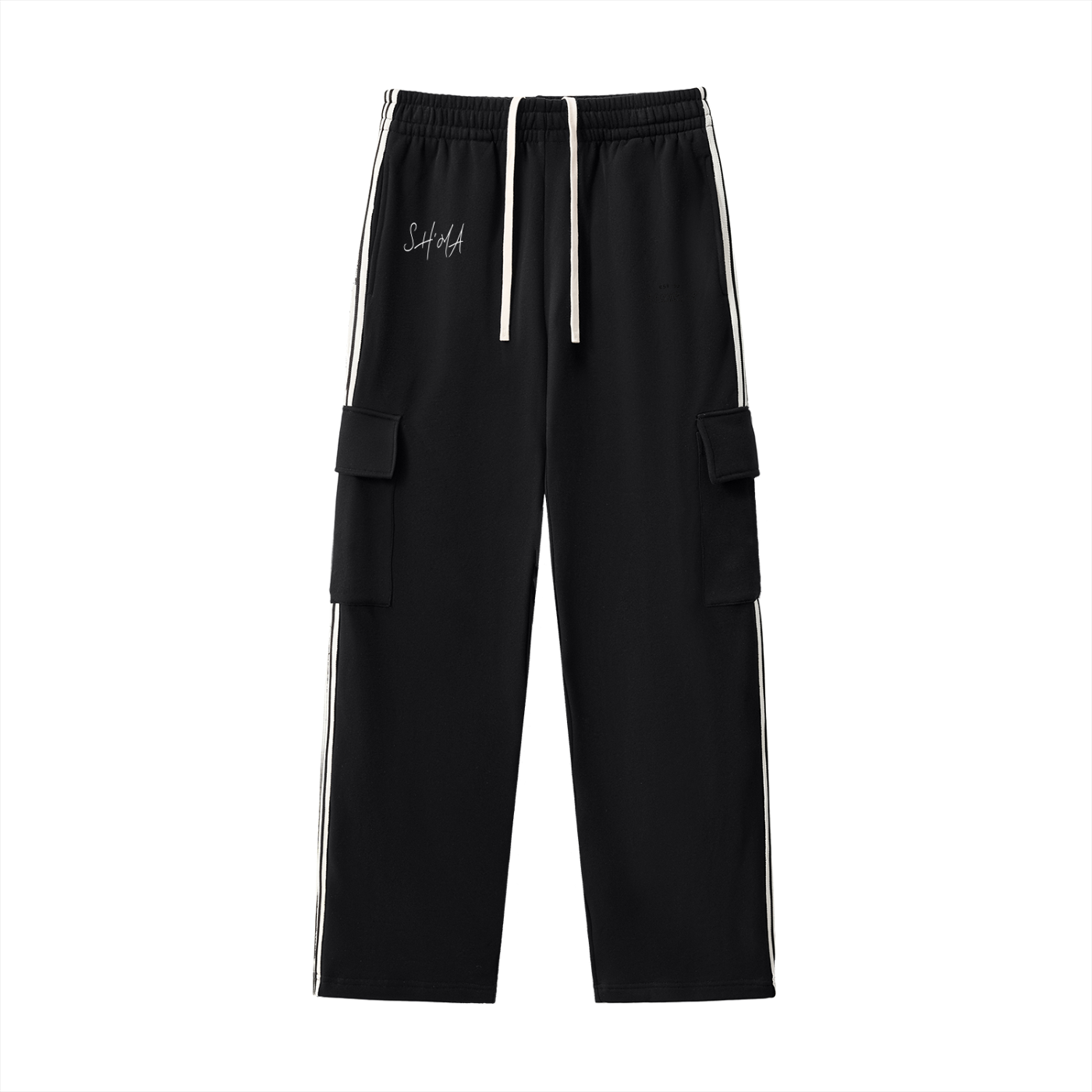 Side Stripe Straight-Leg Pants