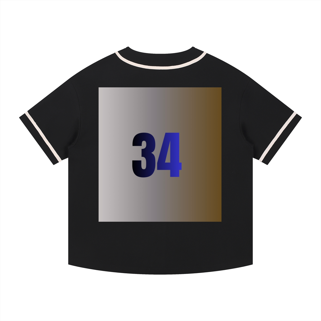 Contrast Piped Button-Up Jersey