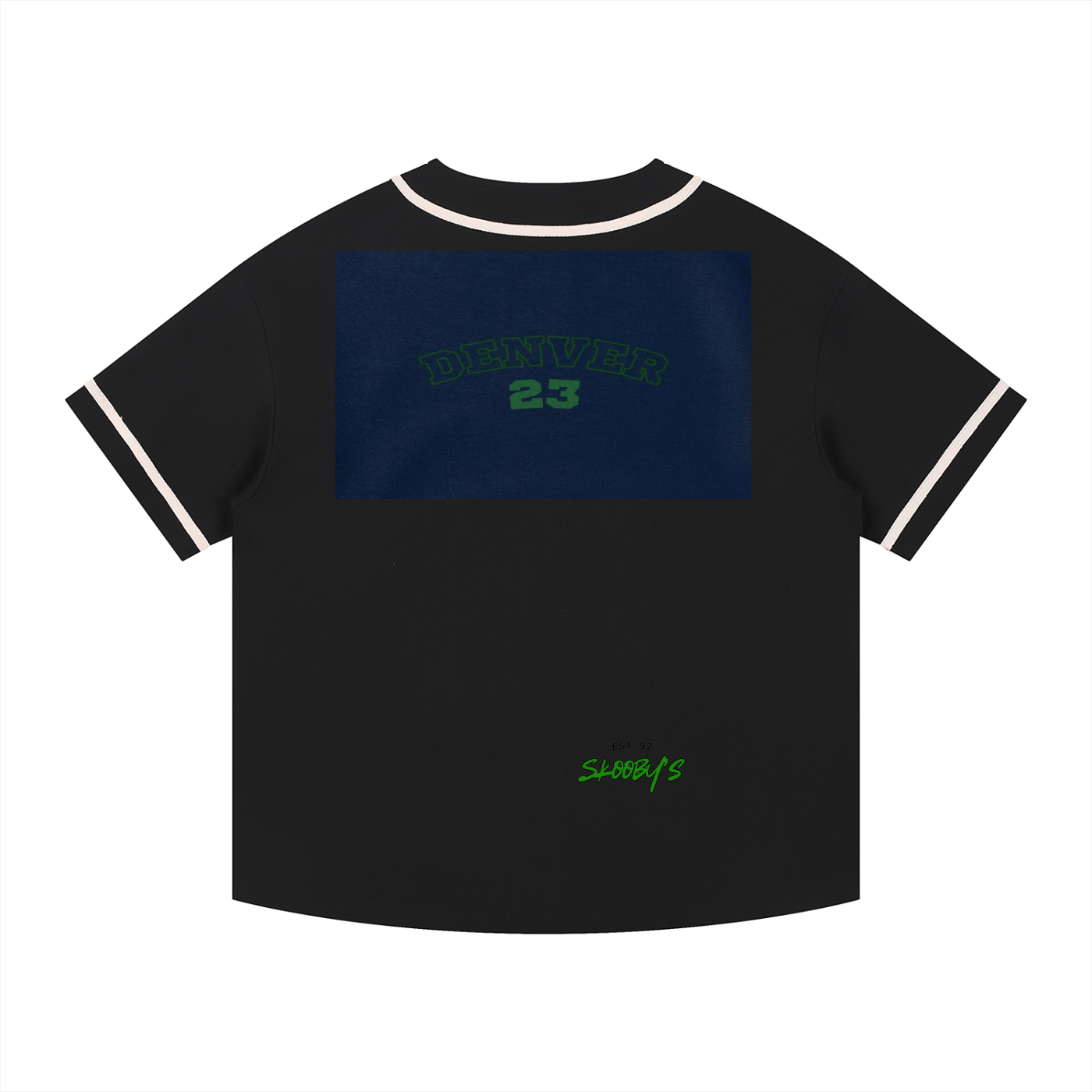 Contrast Piped Button-Up Jersey