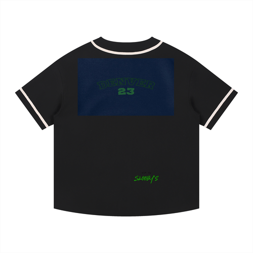 Contrast Piped Button-Up Jersey