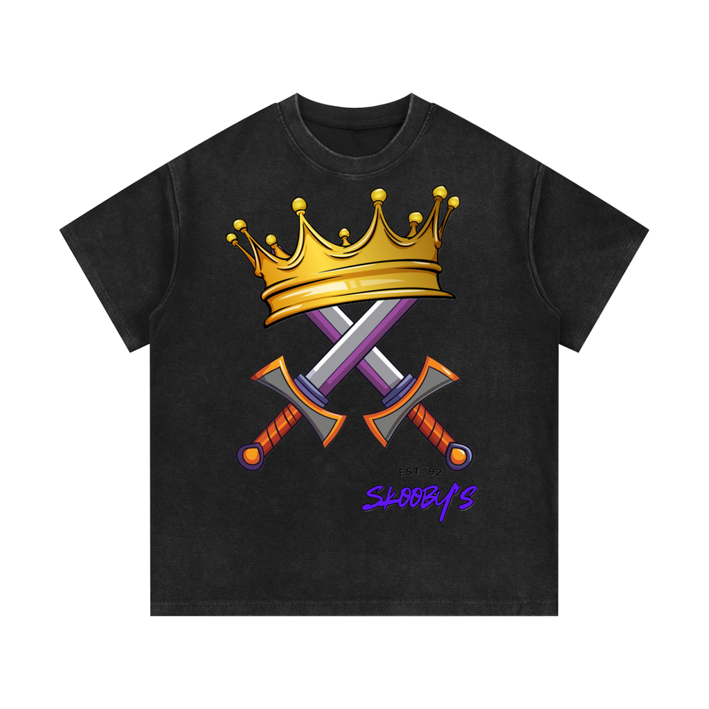 Mineral Wash Waffle Knit T-Shirt