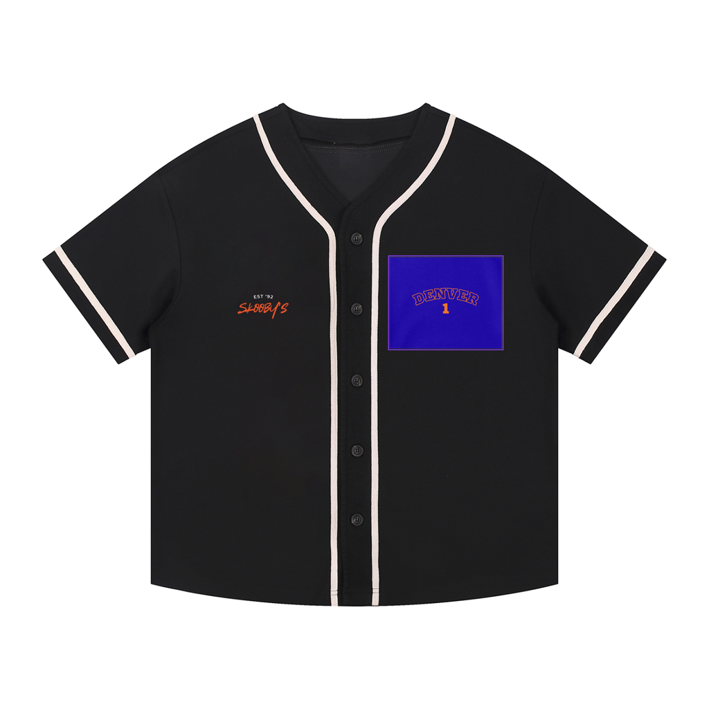 Contrast Piped Button-Up Jersey
