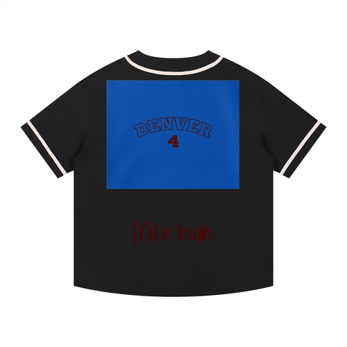 Contrast Piped Button-Up Jersey