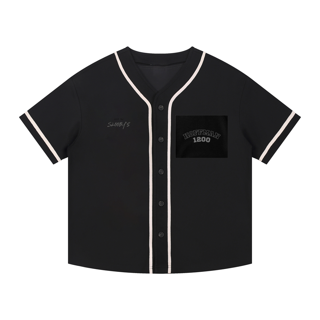 Contrast Piped Button-Up Jersey