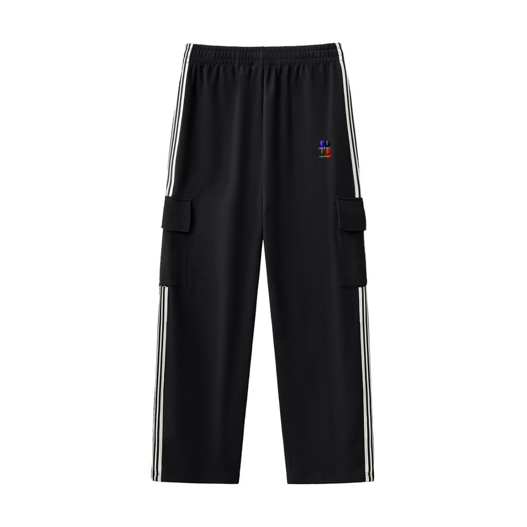 Side Stripe Straight-Leg Pants