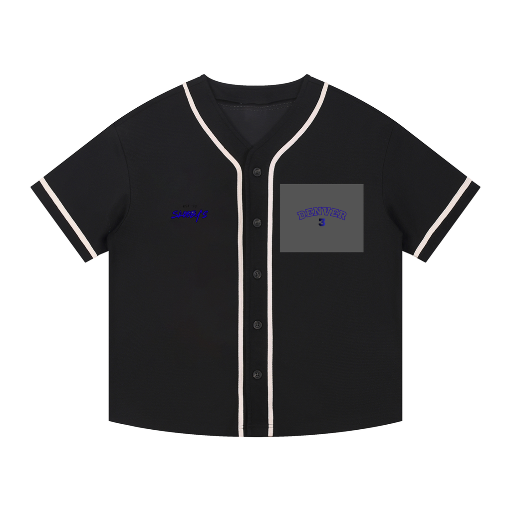 Contrast Piped Button-Up Jersey