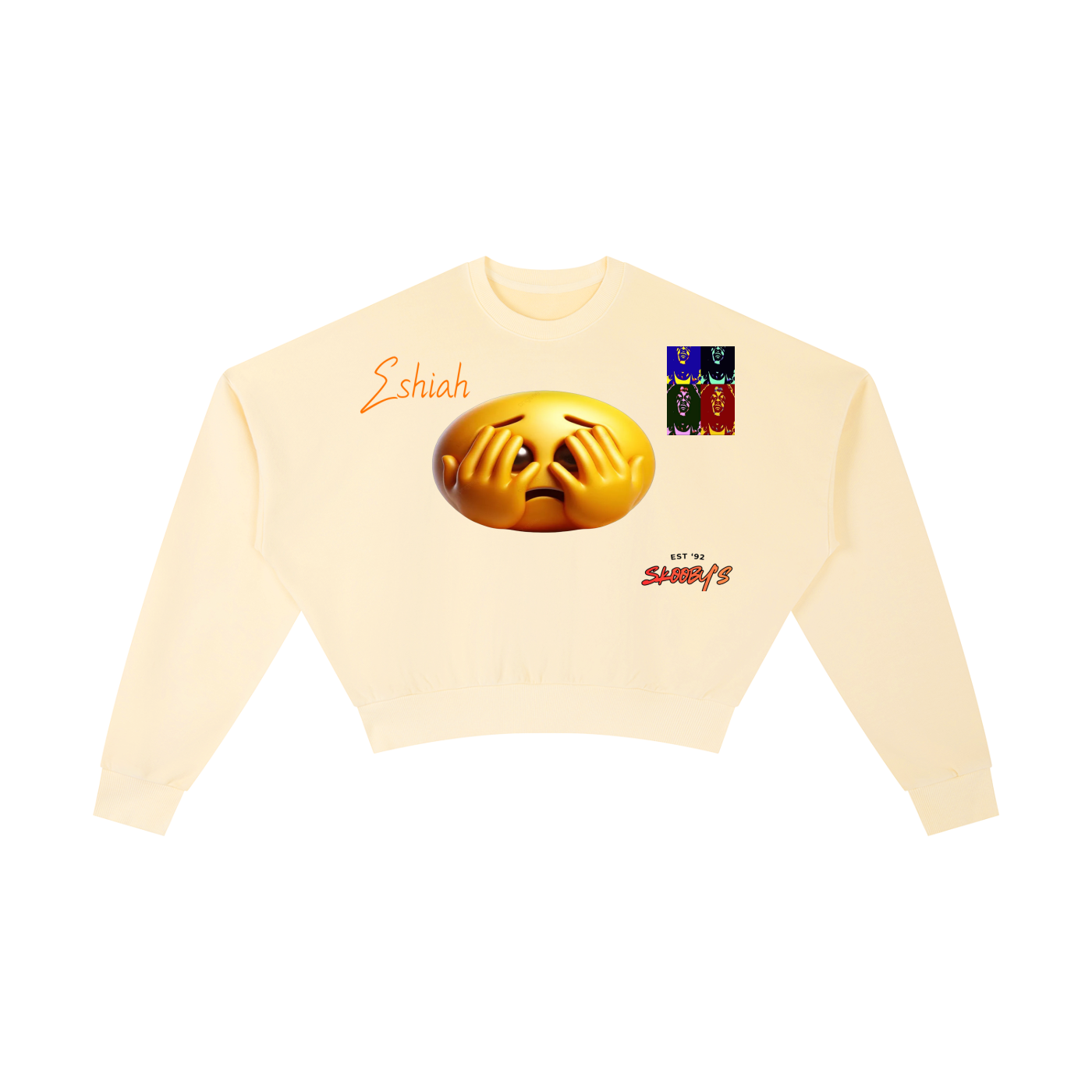 Vintage Washed Cropped Sweatshirt