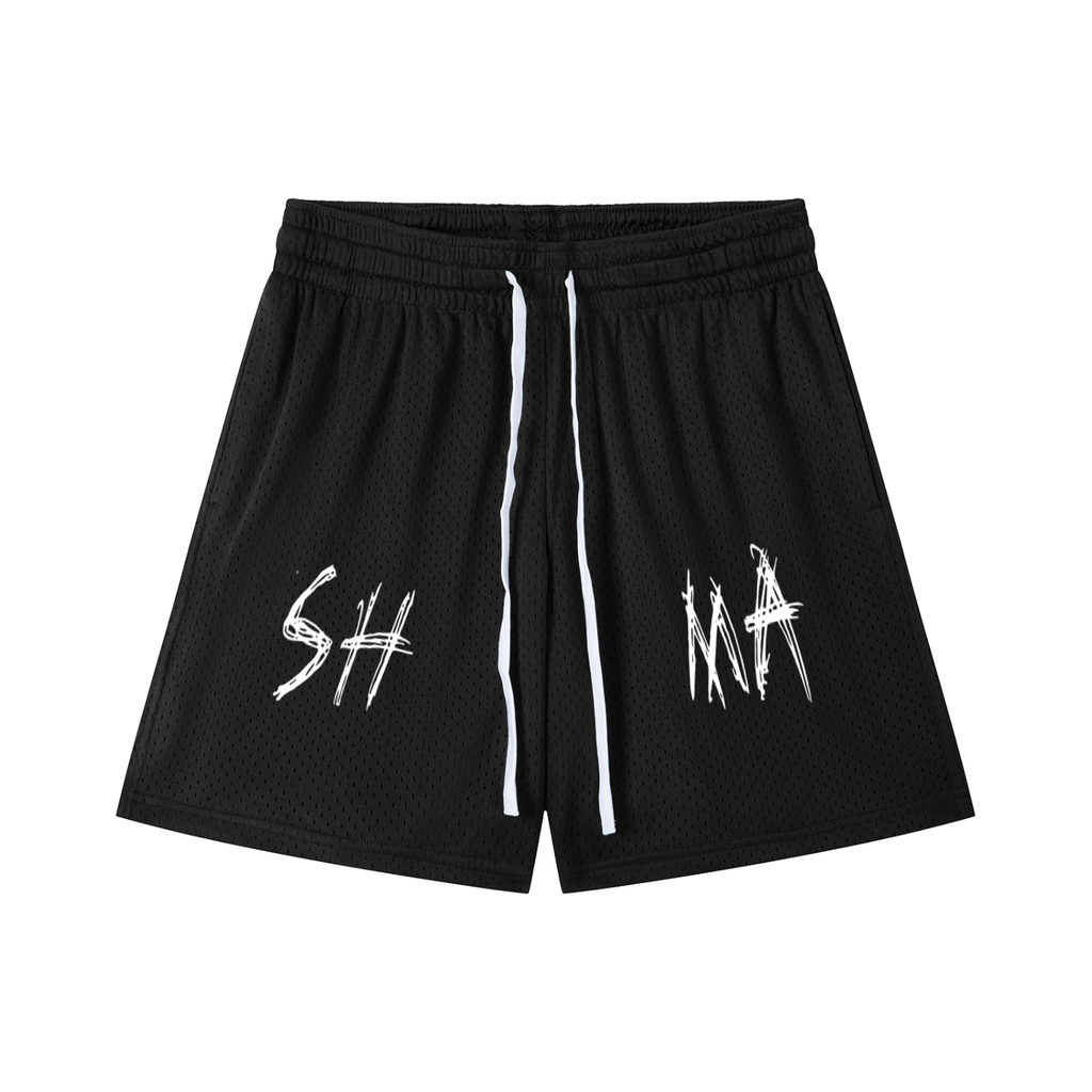 Mesh Drawstring Shorts