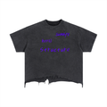 Vintage Wash Boxy Distressed Hem T-Shirt