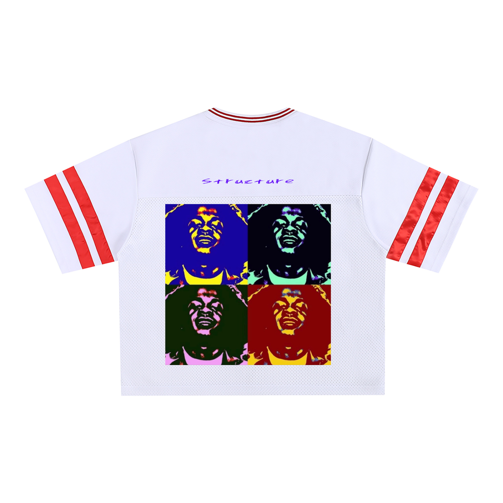 Taped Mesh Boxy T-Shirt