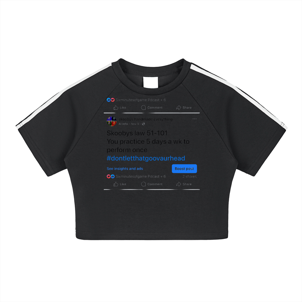 Taped Cooling Performance Crop Top