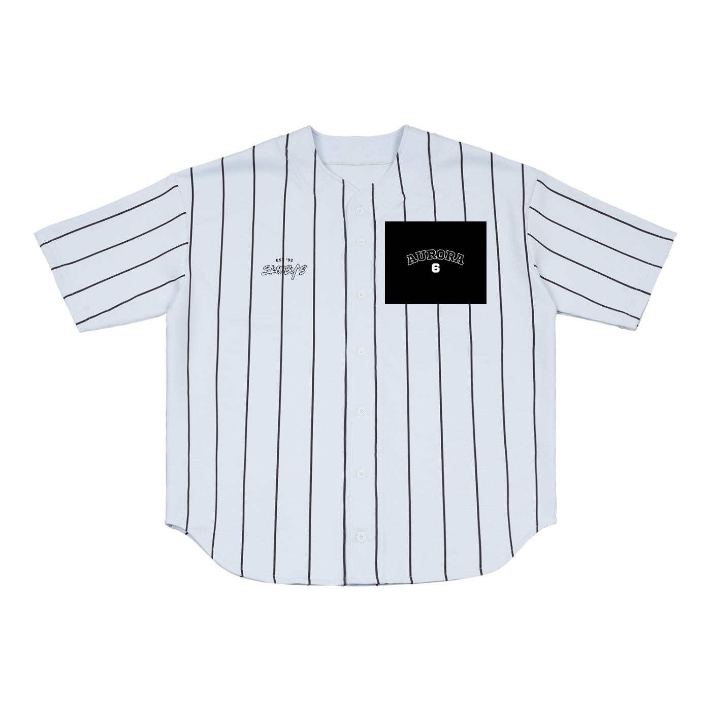 Pinstripe Baseball Jersey