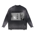 Sun Fade Distressed Ripped Crewneck sweater
