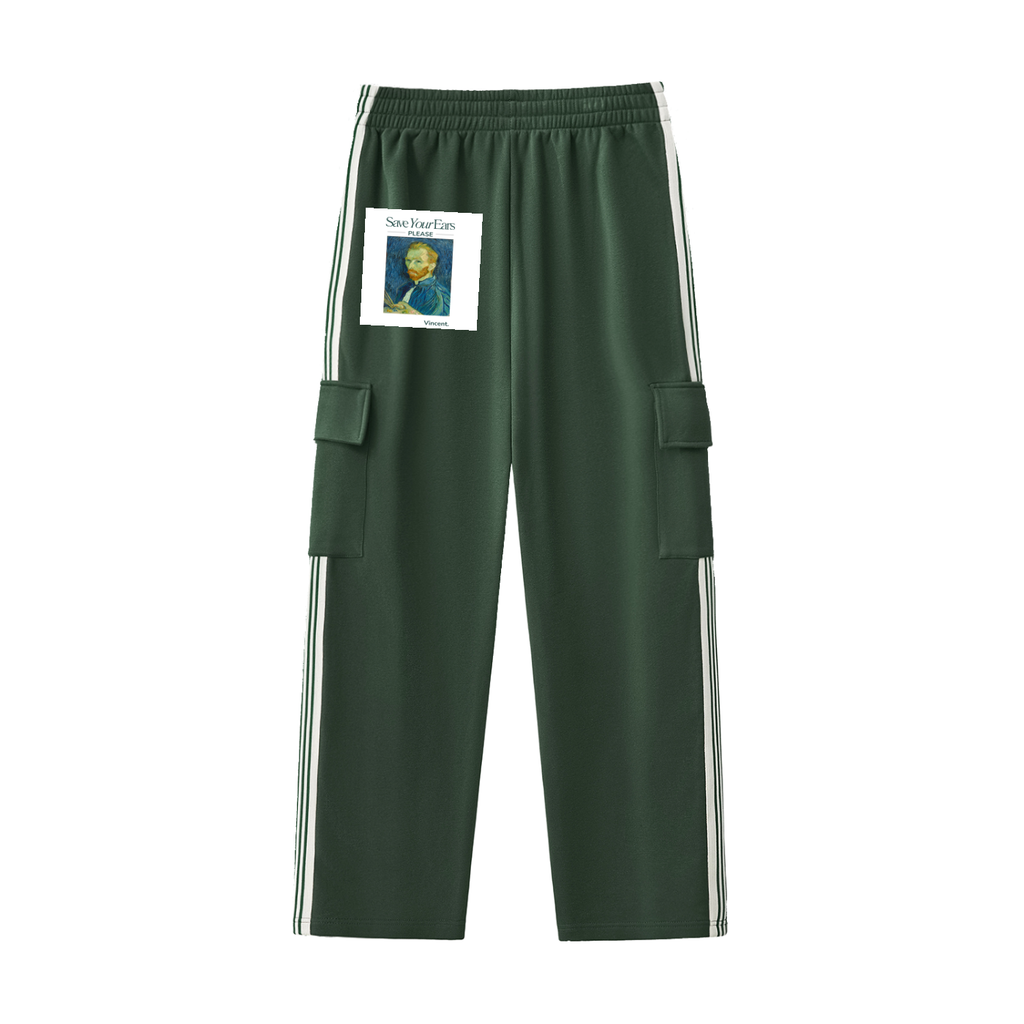 Side Stripe Straight-Leg Pants