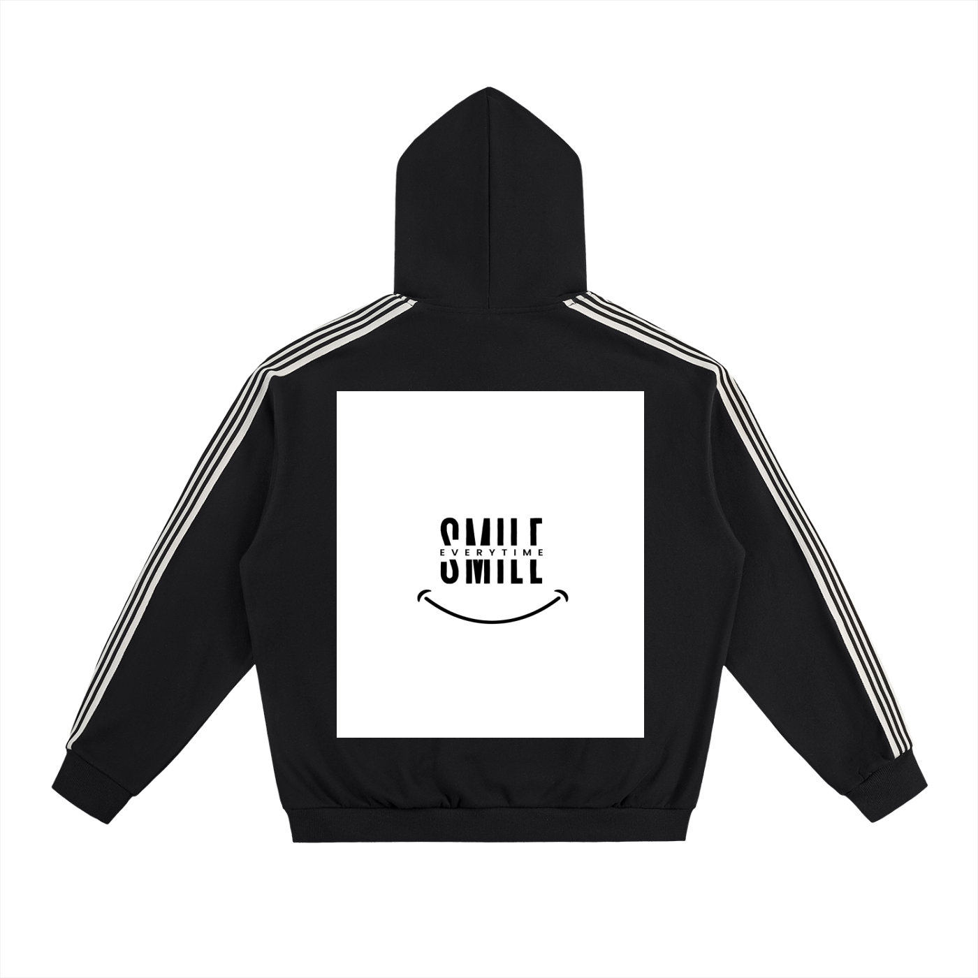 Side Stripe Drop-Shoulder Hoodie