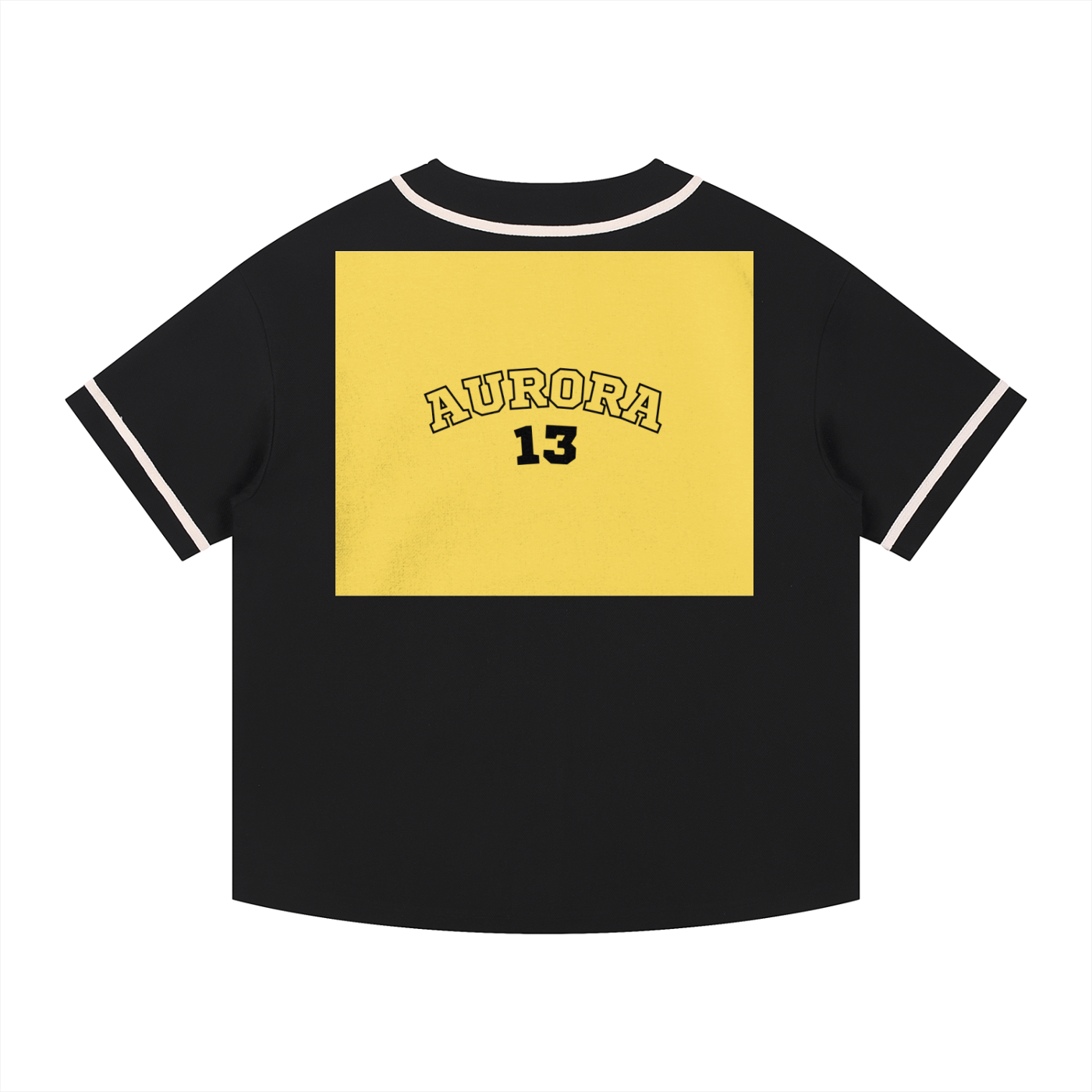 Contrast Piped Button-Up Jersey