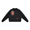 Essential Fleece Mock-Neck Crew Sweatshirt