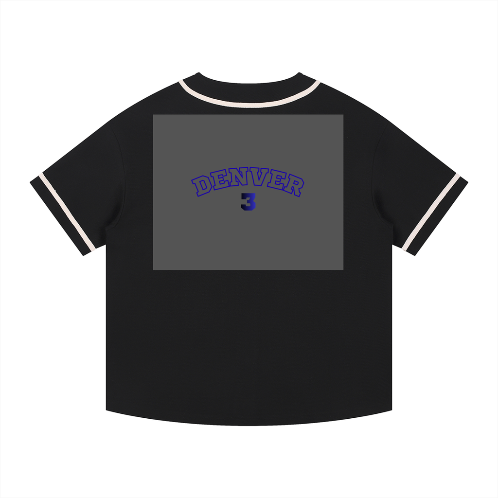 Contrast Piped Button-Up Jersey