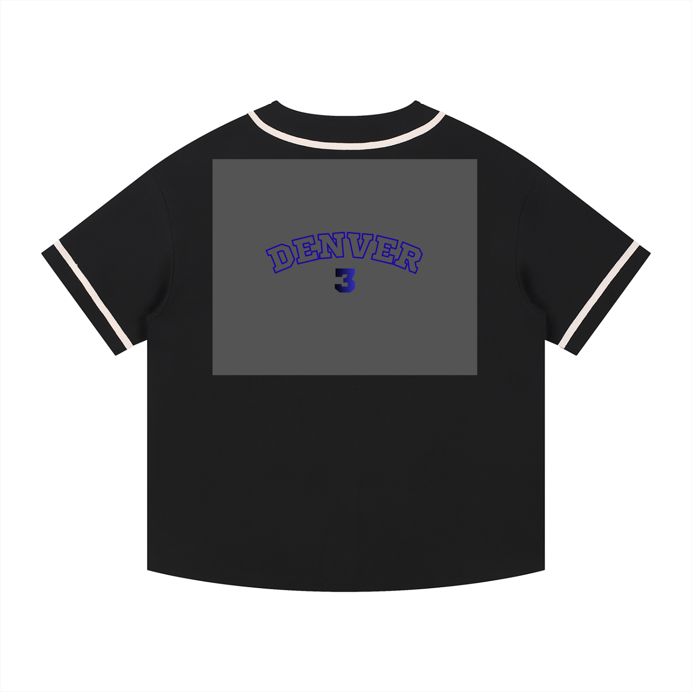 Contrast Piped Button-Up Jersey