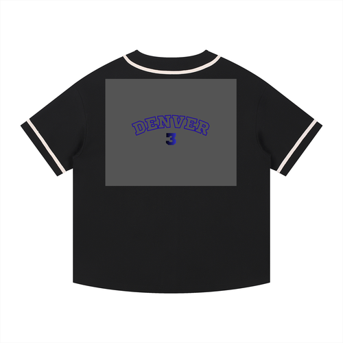 Contrast Piped Button-Up Jersey