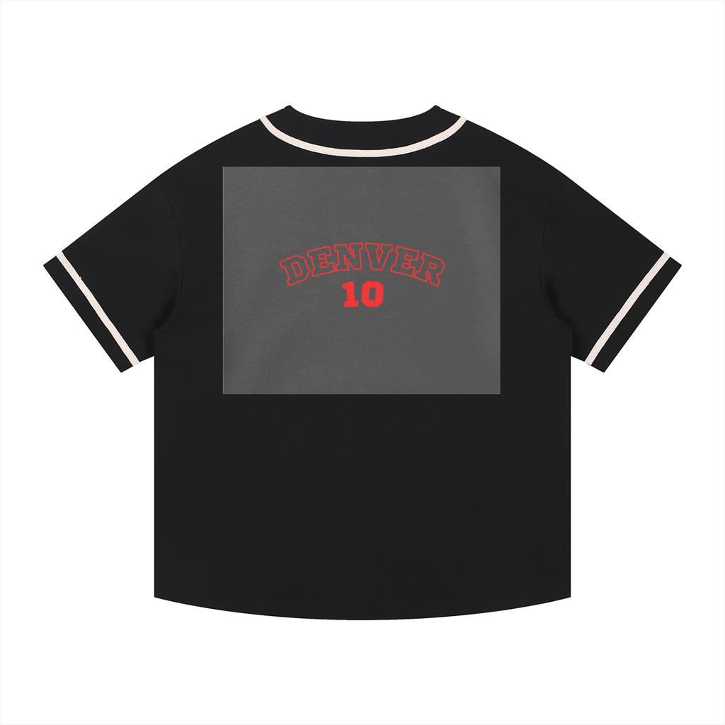 Contrast Piped Button-Up Jersey