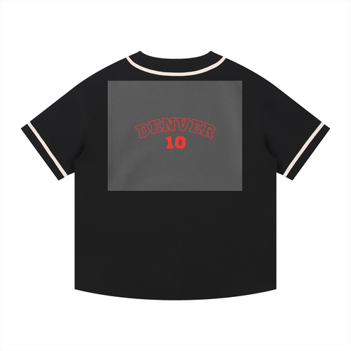 Contrast Piped Button-Up Jersey