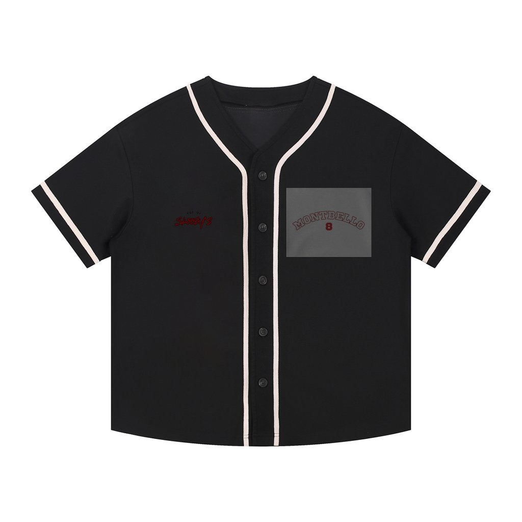 Contrast Piped Button-Up Jersey