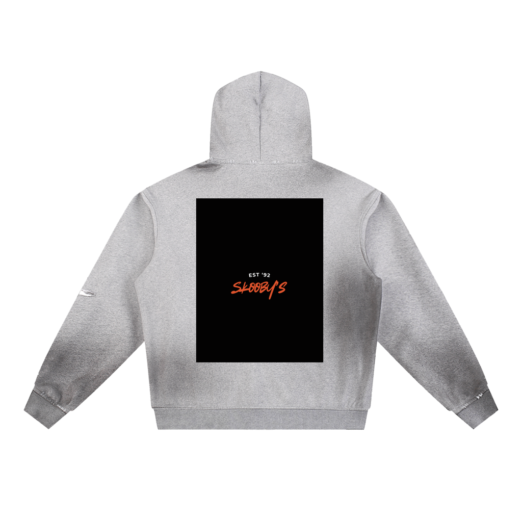 Sun Fade Frayed Fleece Hoodie