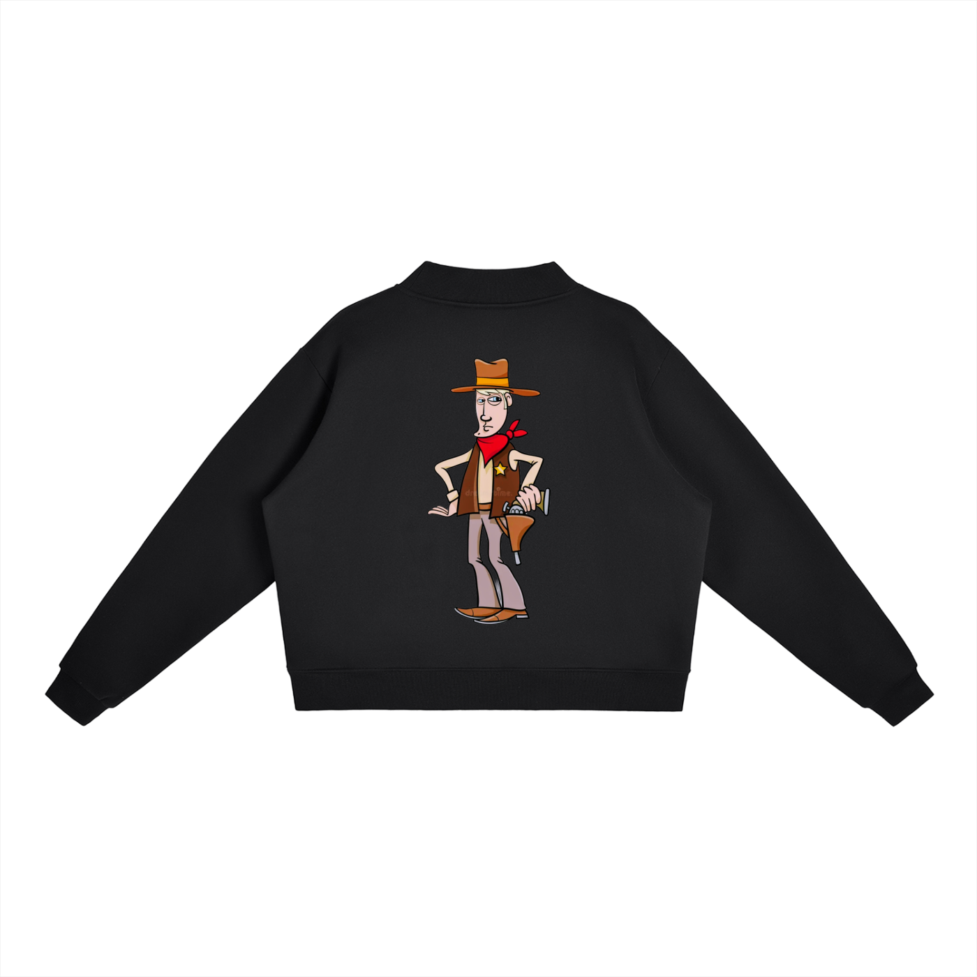 Essential Fleece Mock-Neck Crew Sweatshirt