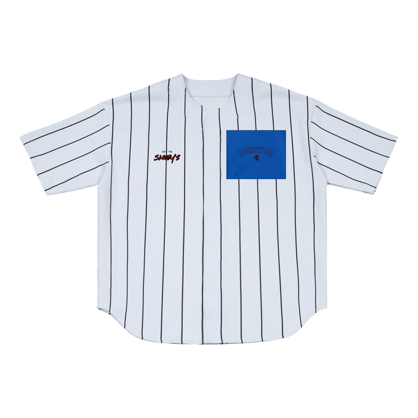 Pinstripe Baseball Jersey