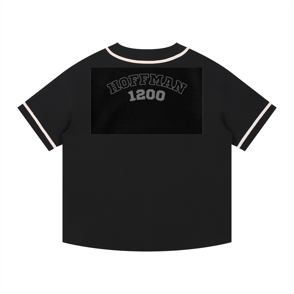Contrast Piped Button-Up Jersey