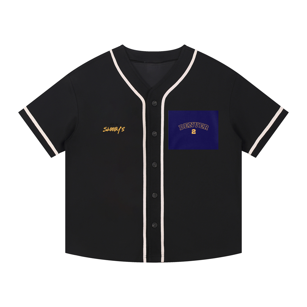 Contrast Piped Button-Up Jersey