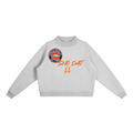 Essential Fleece Mock-Neck Crew Sweatshirt