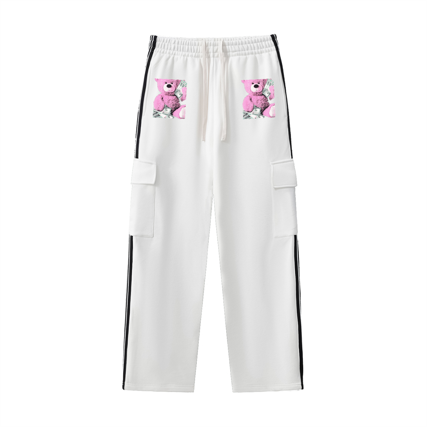 Side Stripe Straight-Leg Pants